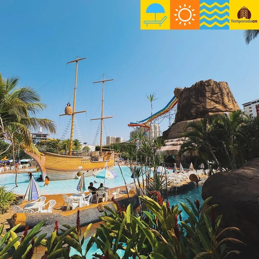 Spazzio Com Acesso Ao Acqua Park 카우다스노바스 아파트호텔